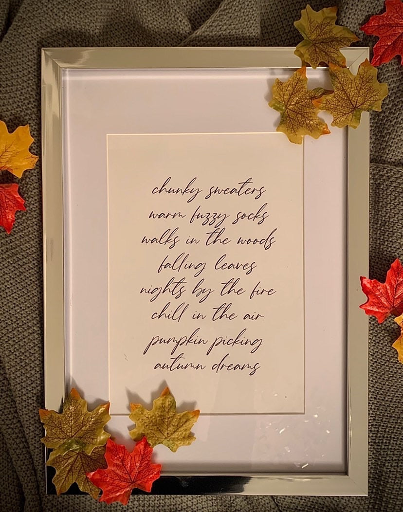 Chunky Sweaters Autumn Seasonal Wall Home Decor Print-3