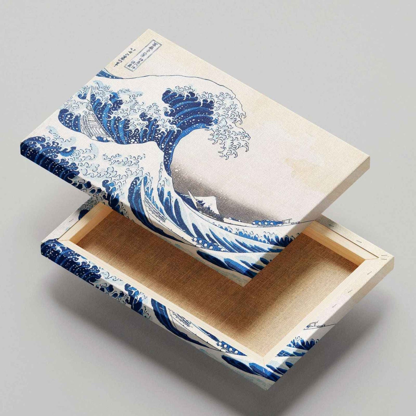 The Great Wave off Kanagawa - Katsushika Hokusai - Framed Canvas Wall Art Print-1